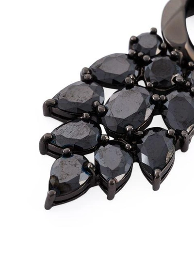 Shop Iosselliani 'black On Black Memento' Earrings
