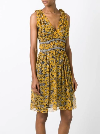 Shop Isabel Marant Étoile 'balzan' Dress In Yellow/orange