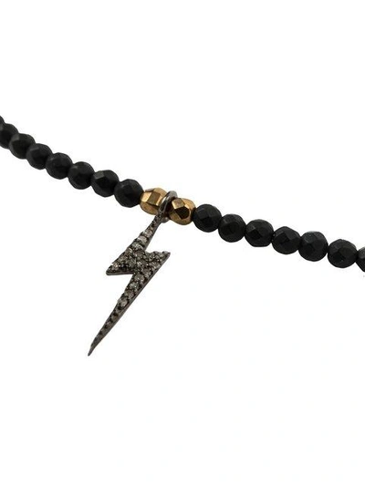 Shop Catherine Michiels Beaded Necklace In Black