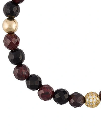 Shop Nialaya Jewelry Klassisches Perlenarmband In Black