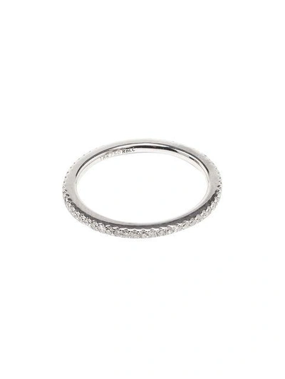 Shop Rosa De La Cruz Diamond Midi Ring In White