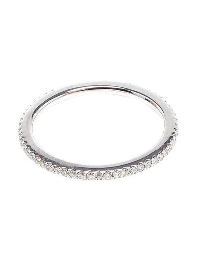 Shop Rosa De La Cruz Diamond Midi Ring In White