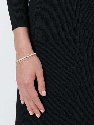 Shop Uzerai Edits 18kt Gold Pearl & Diamond Bracelet Set
