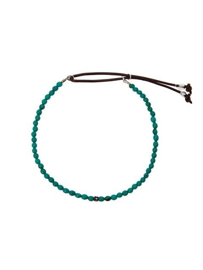 Shop Catherine Michiels Beaded Bracelet In Blue