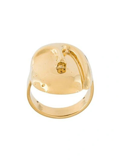 Shop Aurelie Bidermann 'melina' Oval Mask Ring