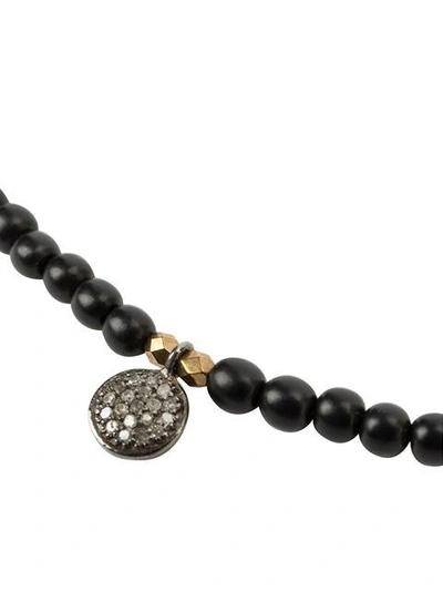 Shop Catherine Michiels Ebony Beaded Bracelet In Black