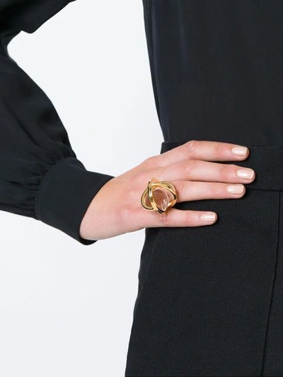 Shop Lara Bohinc 'planetaria' Ring In Metallic