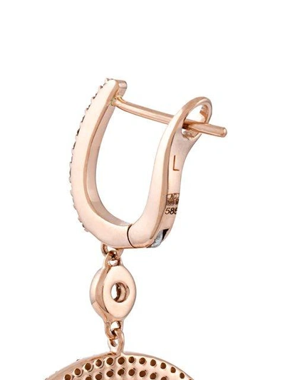 Shop Astley Clarke Large 'icon' Diamond Drop Earrings - Farfetch In Metallic