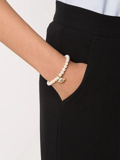 Shop Nialaya Jewelry Pearl Beaded Bracelet - White