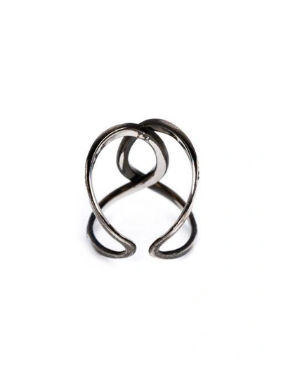 Shop Kristin Hanson Diamond Wave Ring In Black