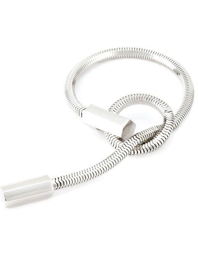Shop Lara Bohinc 'schumacher' Loop Bracelet In Grey