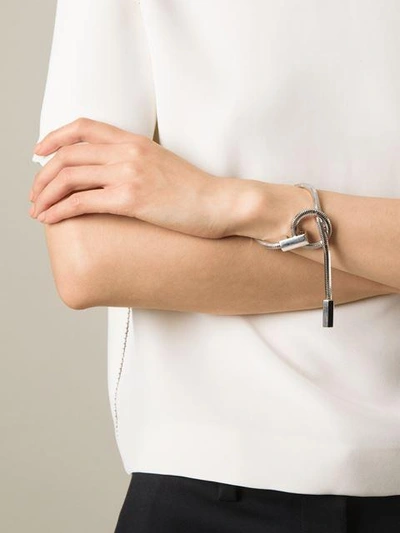 Shop Lara Bohinc 'schumacher' Loop Bracelet In Grey