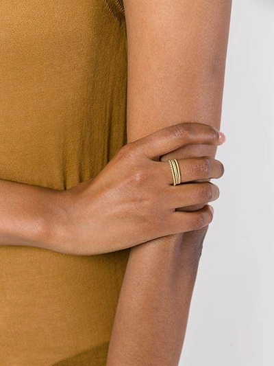 Wouters & Hendrix Gold Set Of 4 Sculpted Rings In Metallic