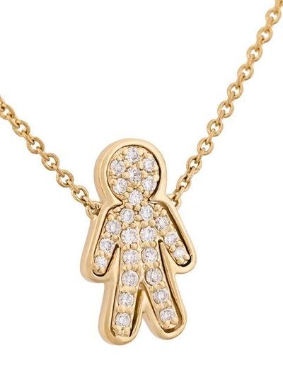 Shop Alinka Misha Diamond Pendant Necklace In Metallic