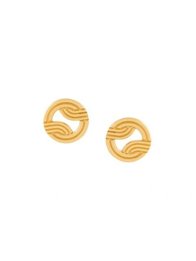 Shop Lara Bohinc 'stenmark Solar' Stud Earrings In Metallic
