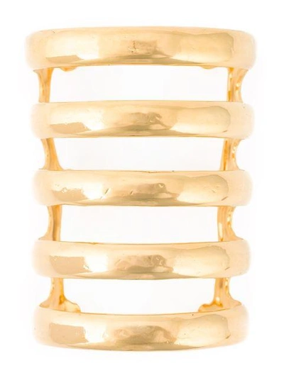 Shop Aurelie Bidermann 'esteban' Cuff In Metallic