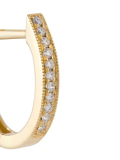 Wouters & Hendrix Gold Diamond Hoop Earrings In Metallic