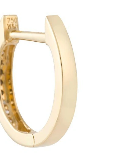 Wouters & Hendrix Gold Diamond Hoop Earrings In Metallic