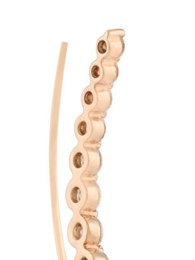 Shop Anita Ko 18kt Rose Gold Floating Diamond Earring In Metallic