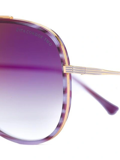 Shop Dita Eyewear 'condor Two' Sunglasses In Pink