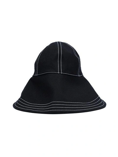 Shop Maison Michel Stitch Detail Bucket Hat
