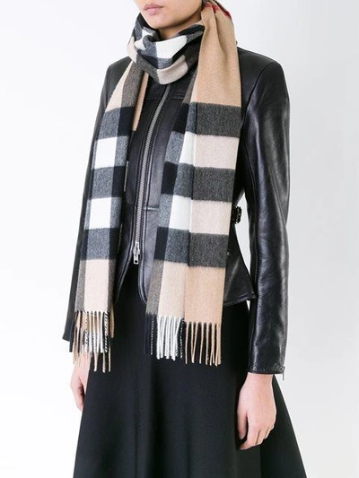 Shop Burberry House Check Scarf