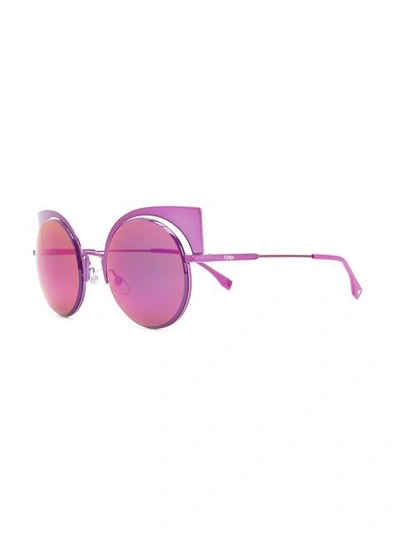 Shop Fendi 'eyeshine' Sunglasses