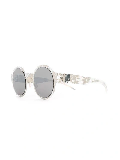 Shop Mykita X Maison Margiela ' Transfer' Sunglasses In Metallic