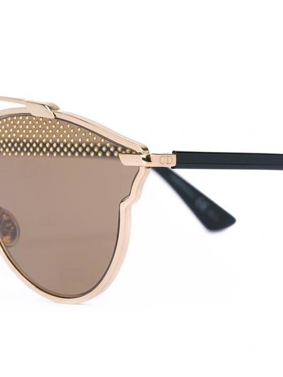 Shop Dior Eyewear 'so Real' Sunglasses - Metallic