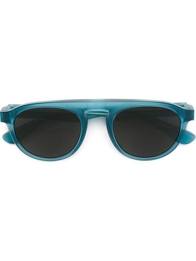Shop Mykita Maison Martin Margiela X  Round Sunglasses - Blue