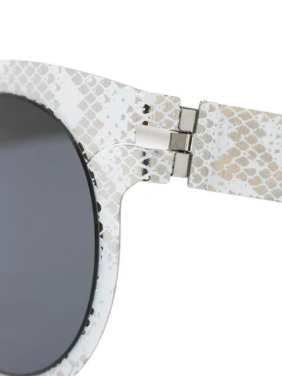 Shop Mykita X Maison Margiela Sunglasses In Metallic