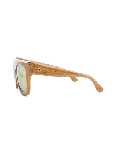 Shop Dax Gabler 'n°02' Wood-effect Sunglasses