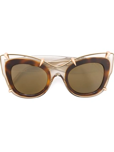 Pomellato Eyewear Cat-eye Sunglasses - Neutrals