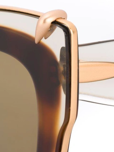 Shop Pomellato Eyewear Cat-eye Sunglasses - Neutrals