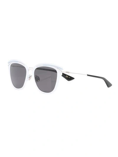 Shop Dior Eyewear 'so ' Sunglasses - White