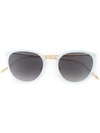 LINDA FARROW golden arm sunglasses,GOLD100%