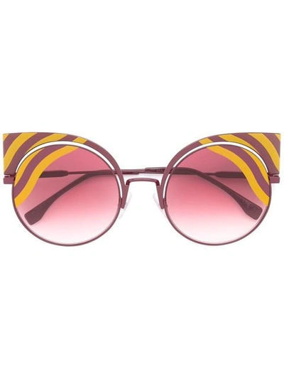 Fendi 'hypnoshine' Fashion Show Sunglasses In 0l9x4