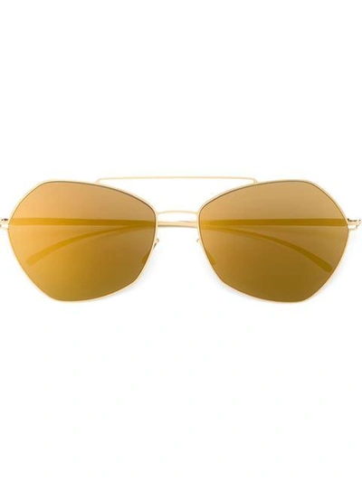 Shop Mykita X Maison Margiela 'essential' Sunglasses In Metallic