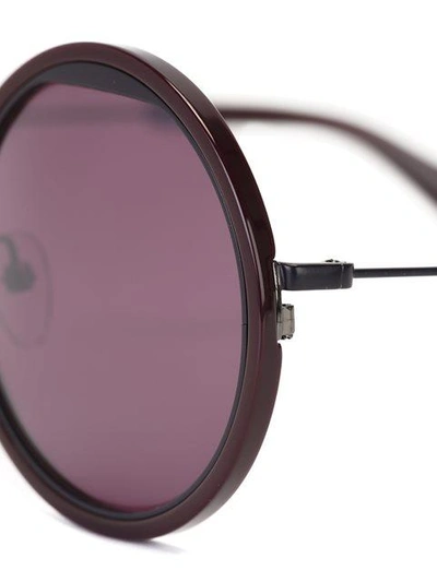 Shop Yohji Yamamoto Round Shaped Sunglasses