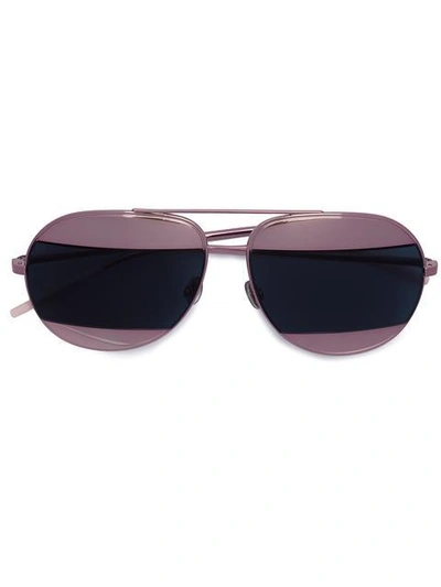 Shop Dior 'split 1' Sunglasses In Purple