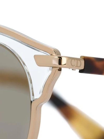 Shop Dior ' So Real' Sunglasses In Metallic