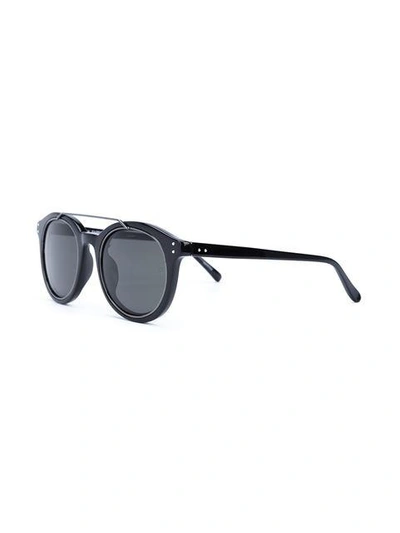 Shop Linda Farrow Acetate Sunglasses In Black