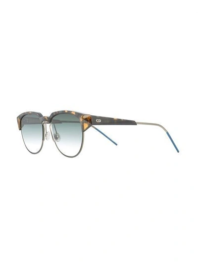 Shop Dior 'spectral' Sunglasses In Brown