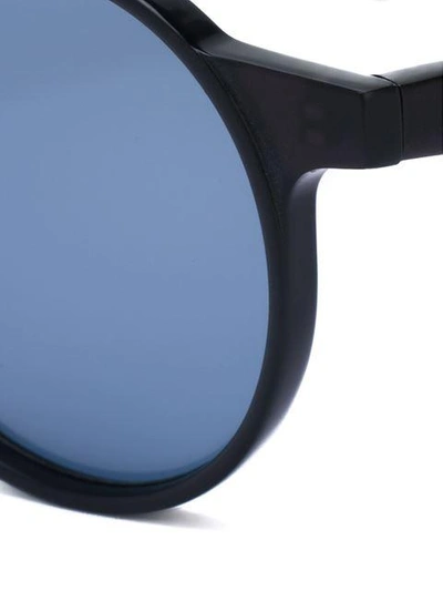 Shop Yohji Yamamoto Round Frame Sunglasses