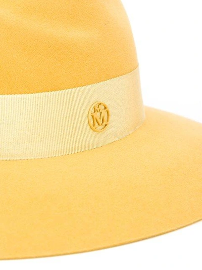 Shop Maison Michel Logo Plaque Hat