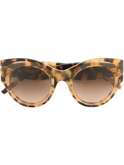 Pomellato Eyewear Oversized Round Frame Sunglasses - Brown