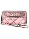 MOSCHINO trompe-l'oeil wallet,CALFLEATHER100%