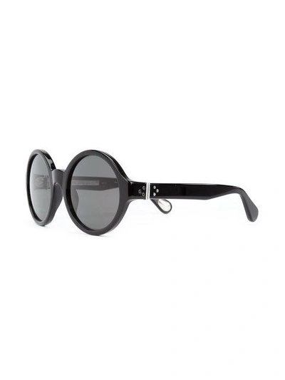 Shop Linda Farrow Oversized Frame Sunglasses In Black
