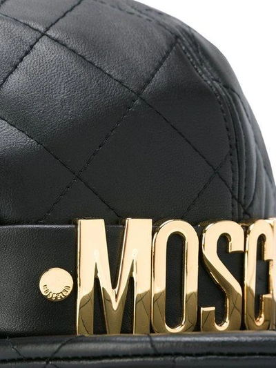 Shop Moschino Logo Plaque Cap