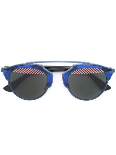 Shop Dior 'so Real' Sonnenbrille In Blue